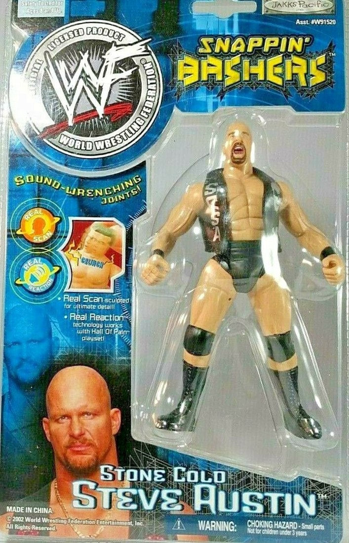 2002 WWF Jakks Pacific Snappin' Bashers Stone Cold Steve Austin