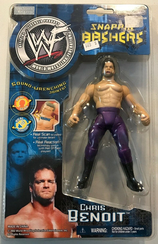 2002 WWF Jakks Pacific Snappin' Bashers Chris Benoit