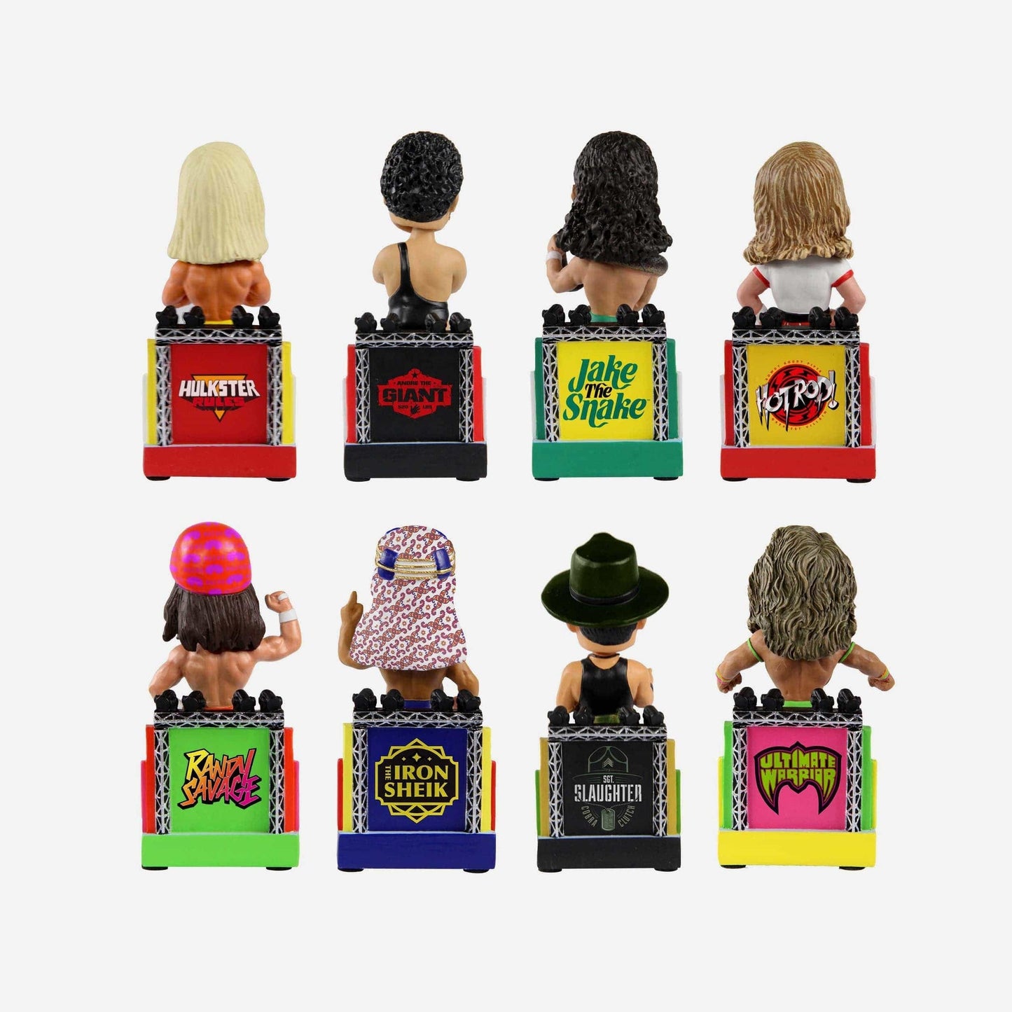 2022 WWE FOCO Mini Bobbleheads Commemorative 1980's Mini Bobble Set