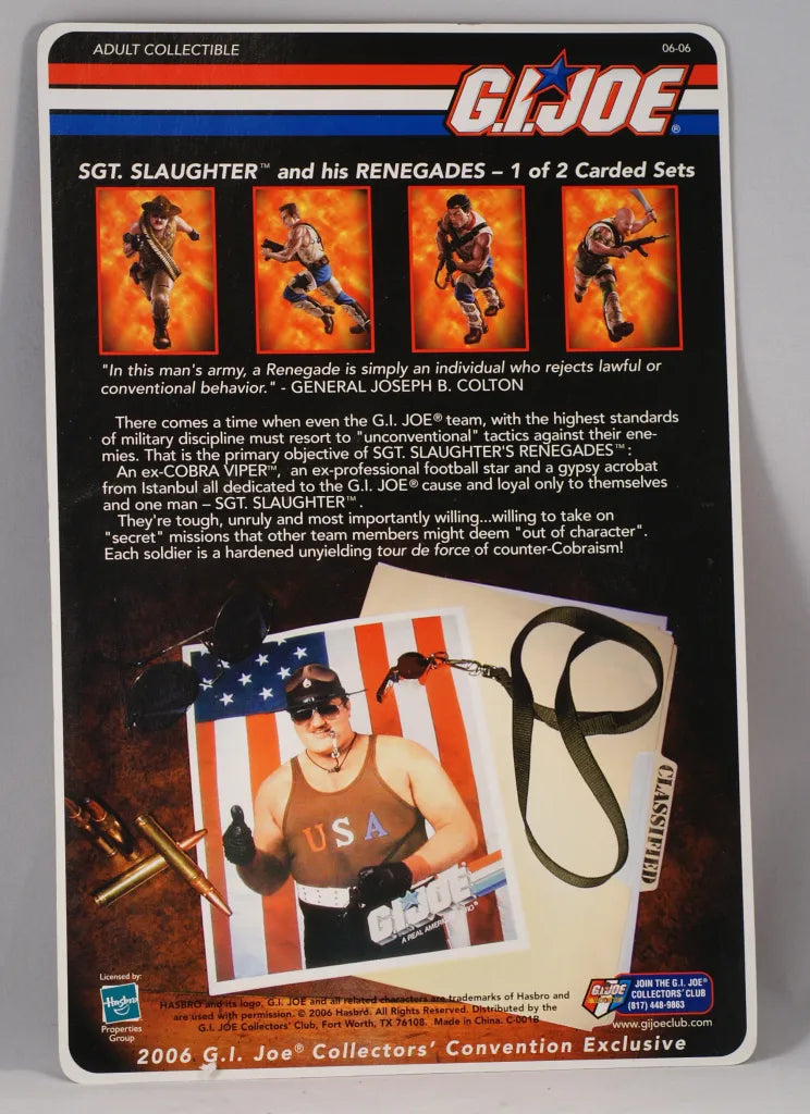 2006 Hasbro GI Joe Collectors' Convention Exclusive Sgt. Slaughter