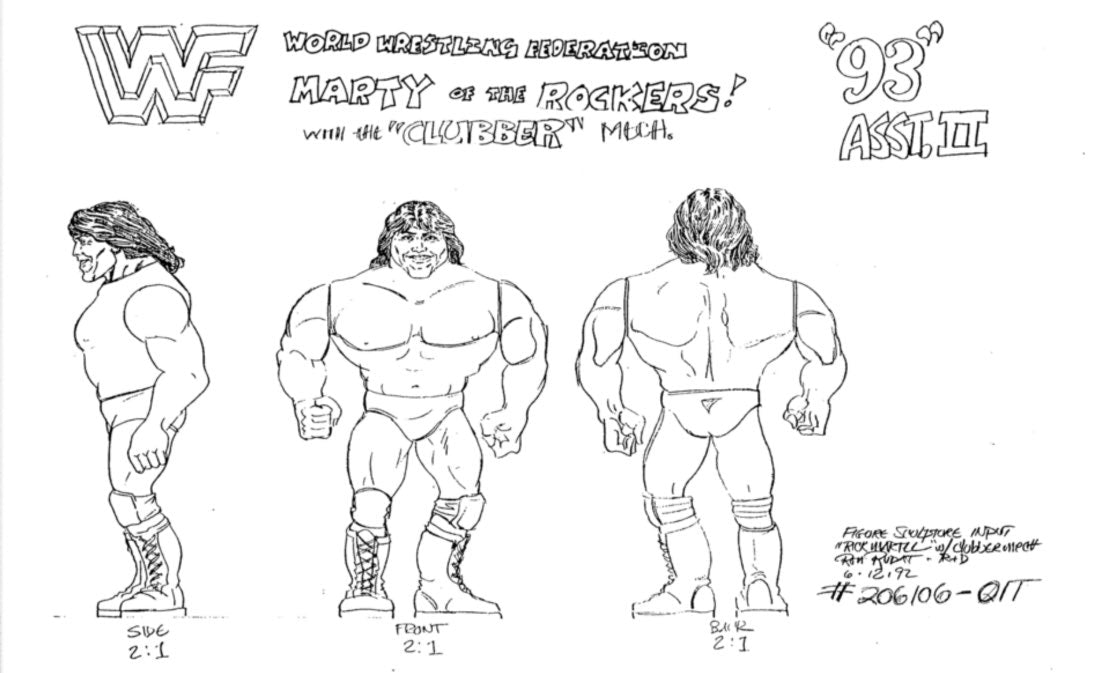 1994 WWF Hasbro Series 10 Marty Jannetty with Jannetty Jam!