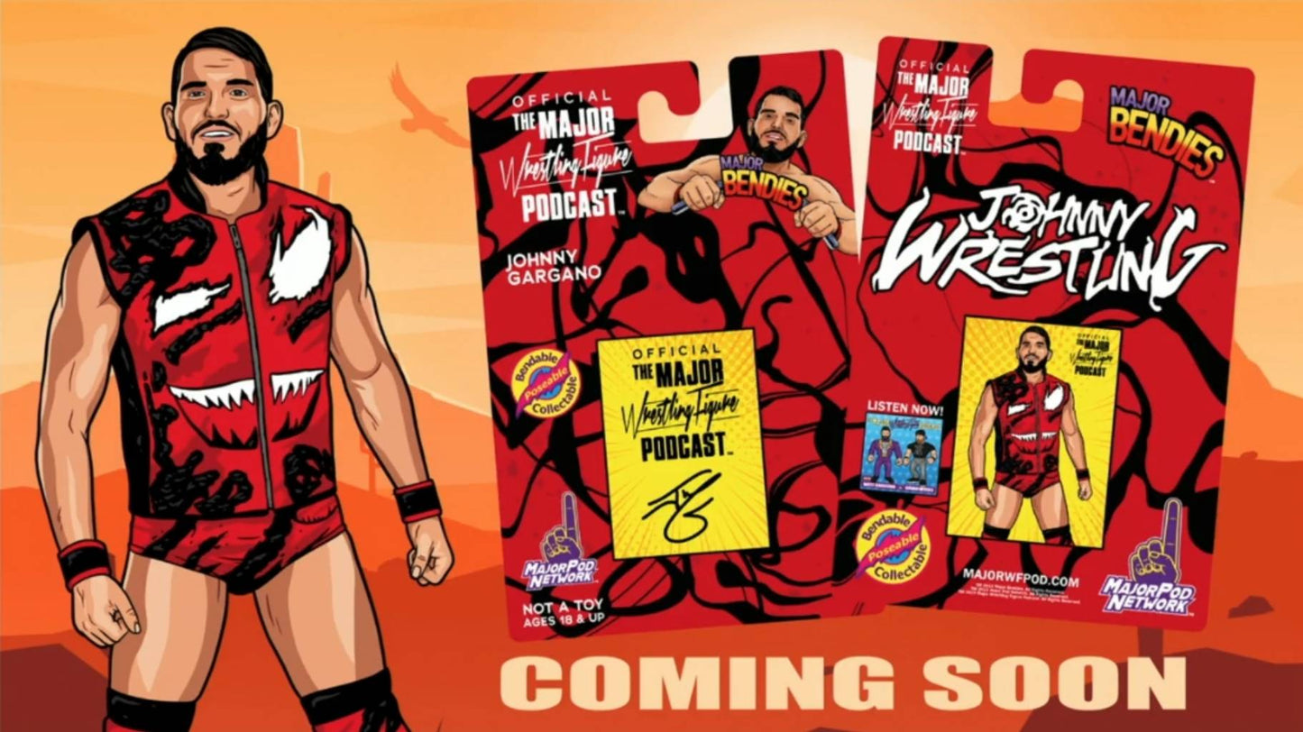2022 Major Wrestling Figure Podcast Major Bendies Johnny Gargano