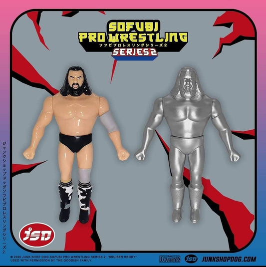 2020 Junk Shop Dog Sofubi Pro Wrestling Series 2 Bruiser Brody [Silver Edition]