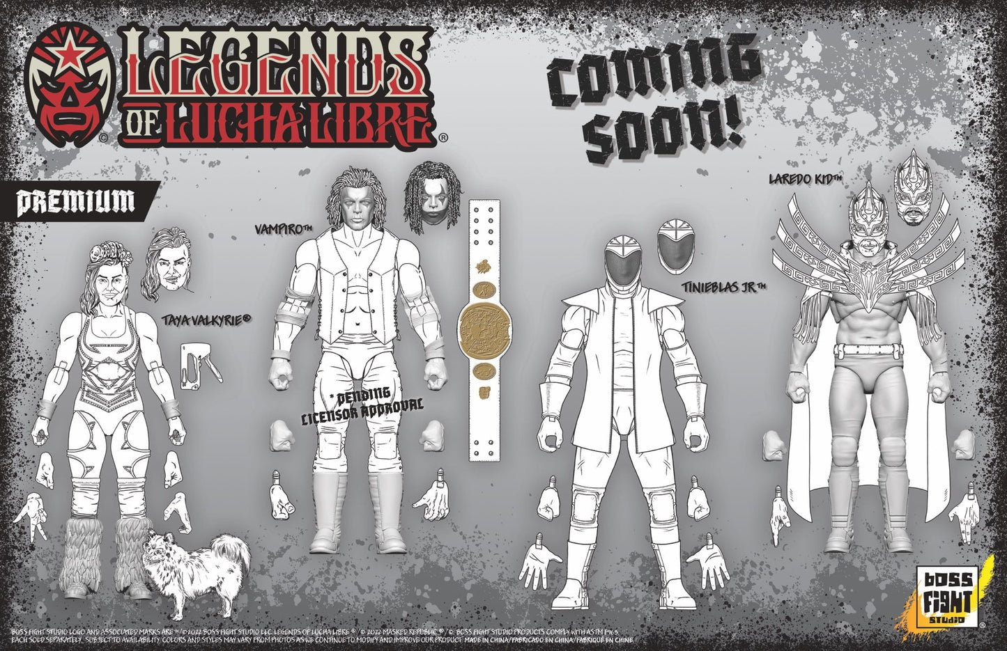 2024 Boss Fight Studio Legends of Lucha Libre Premium Collector Figures Series 3 Tinieblas Jr.