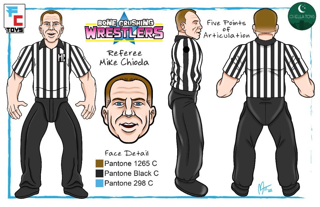 FC Toys Bone Crushing Wrestlers Series 2 Referee Mike Chioda