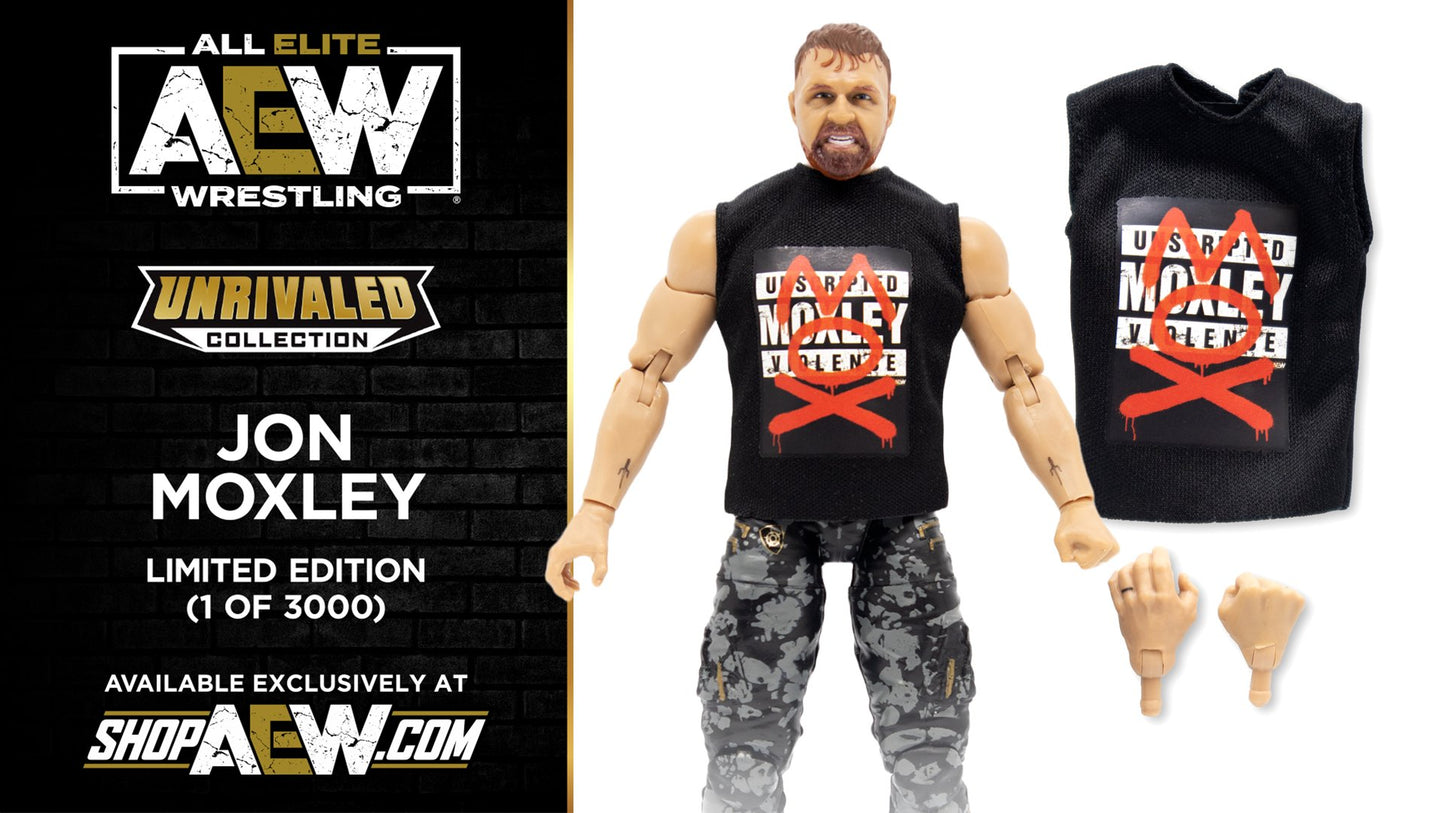 2022 AEW Jazwares Unrivaled Collection Shop AEW Exclusive #03 "Designed by Mox" Jon Moxley