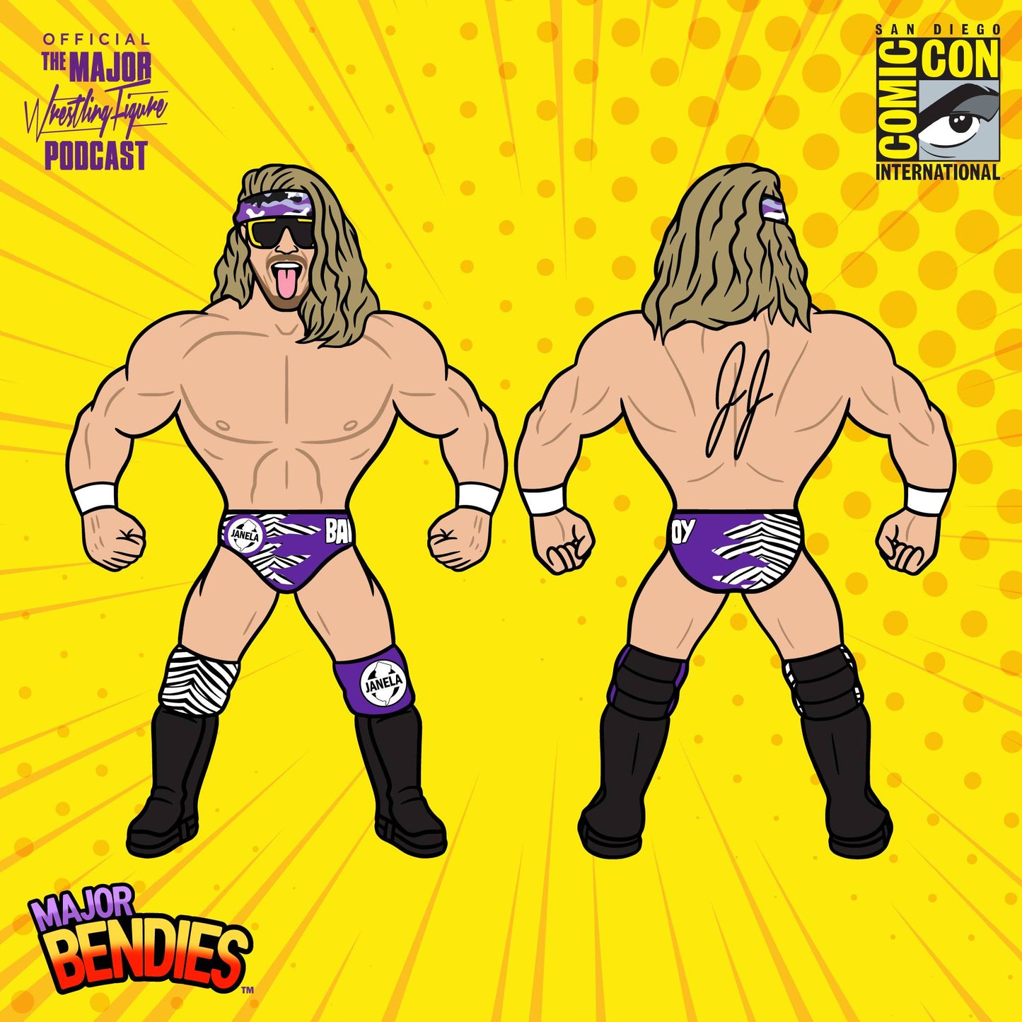 2023 Major Wrestling Figure Podcast Major Bendies Series 4 Joey Janela