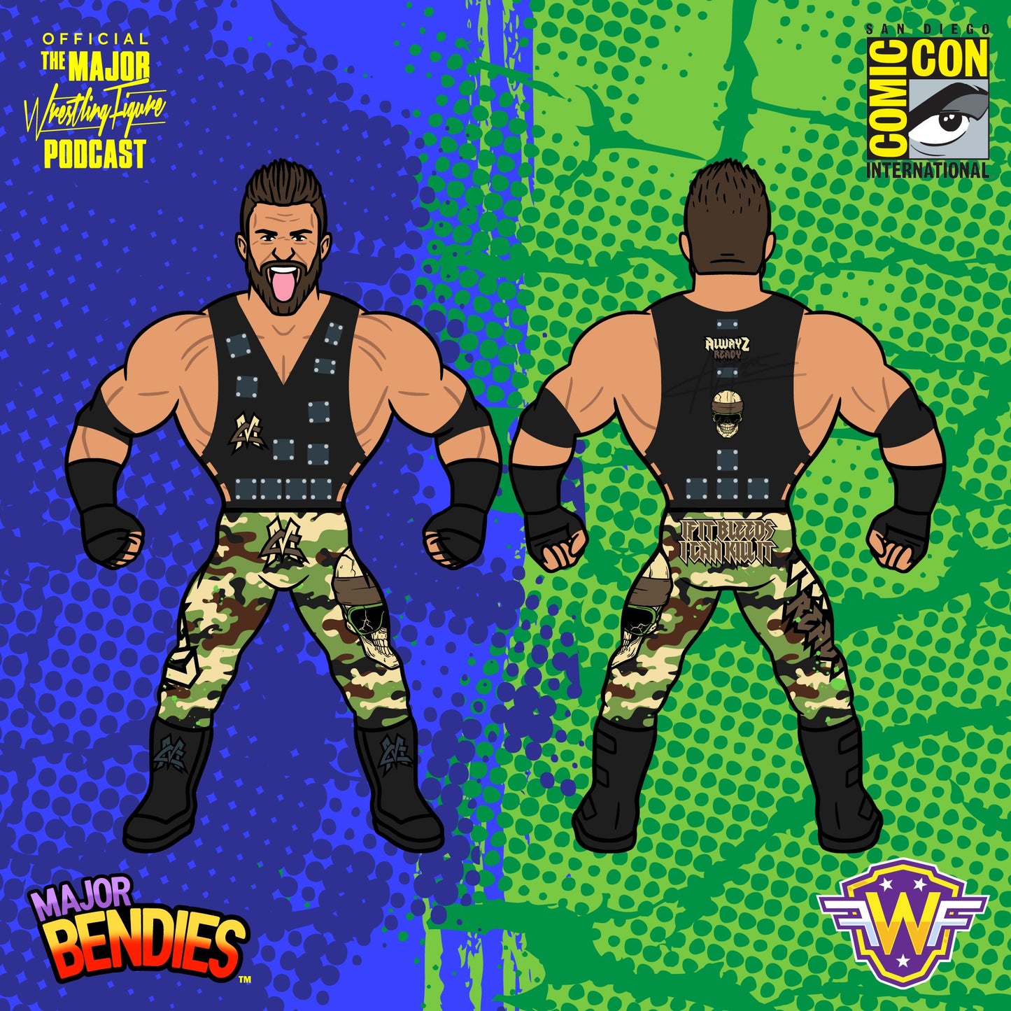 2022 Major Wrestling Figure Podcast NYCC Exclusive Major Bendies Matt Cardona