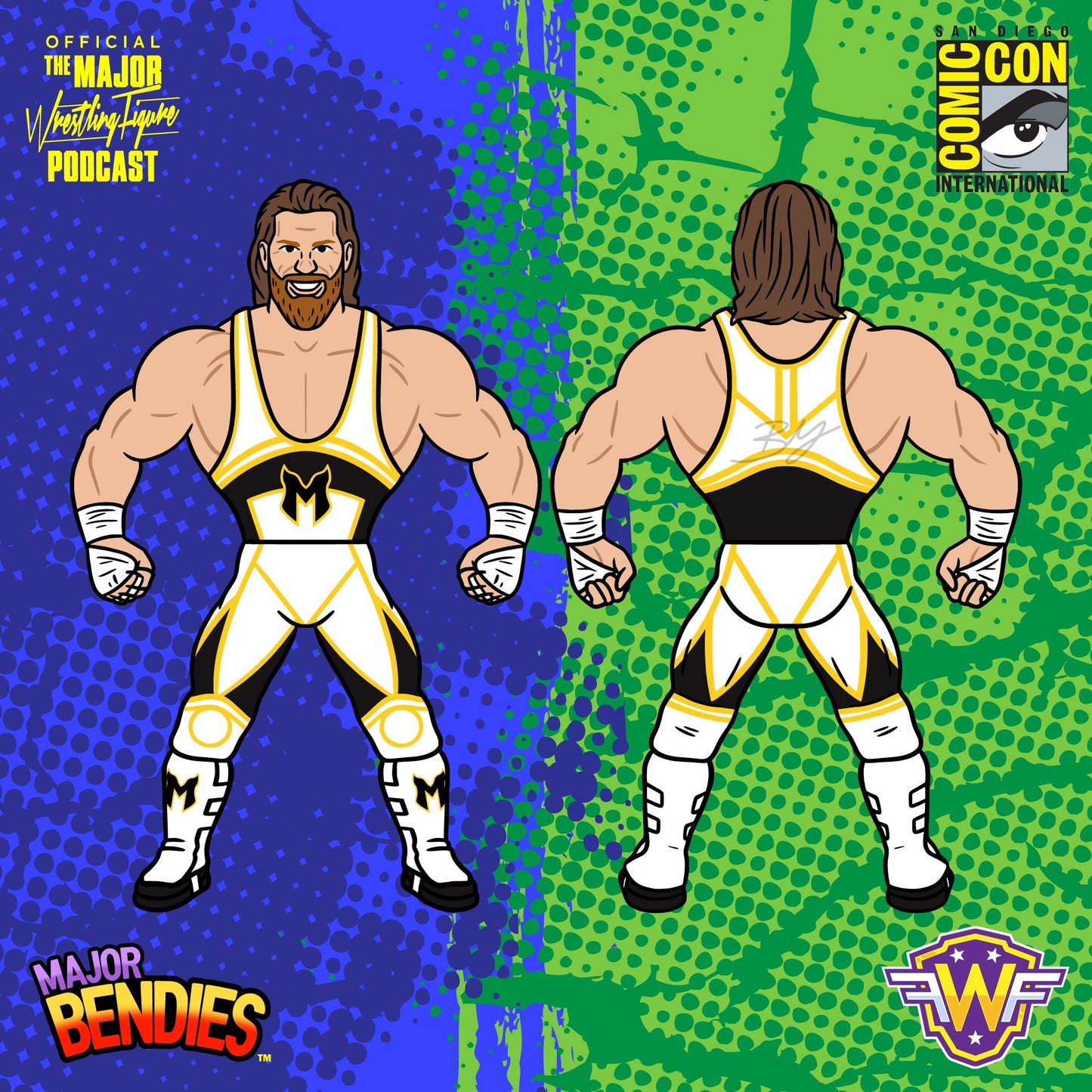 2022 Major Wrestling Figure Podcast NYCC Exclusive Major Bendies Brian Myers