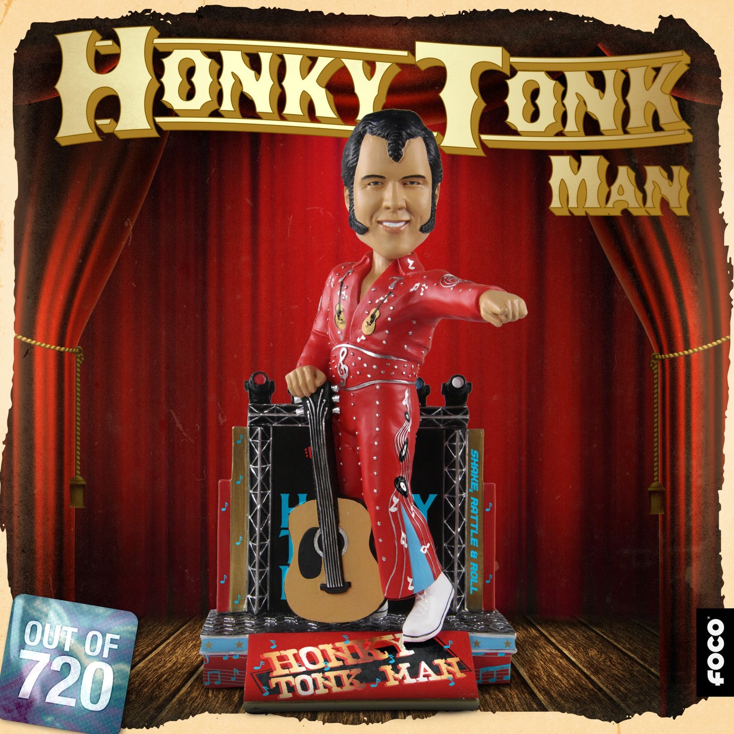 2023 WWE FOCO Bobbleheads Limited Edition Honky Tonk Man