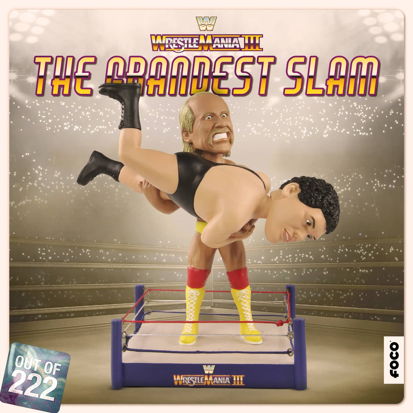 2023 WWE FOCO Bobbleheads Limited Edition The Grandest Slam: Hulk Hogan vs. Andre the Giant