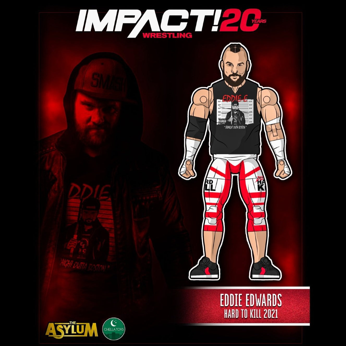 Unreleased Chella Toys IMPACT! Wrestling Series 1 Eddie Edwards