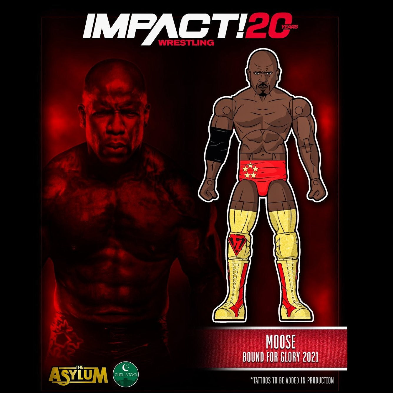 Unreleased Chella Toys IMPACT! Wrestling Series 1 Moose