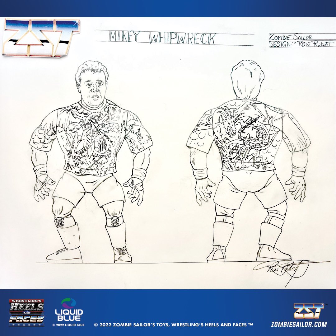 Zombie Sailor's Toys Wrestling's Heels & Faces Mikey Whipwreck