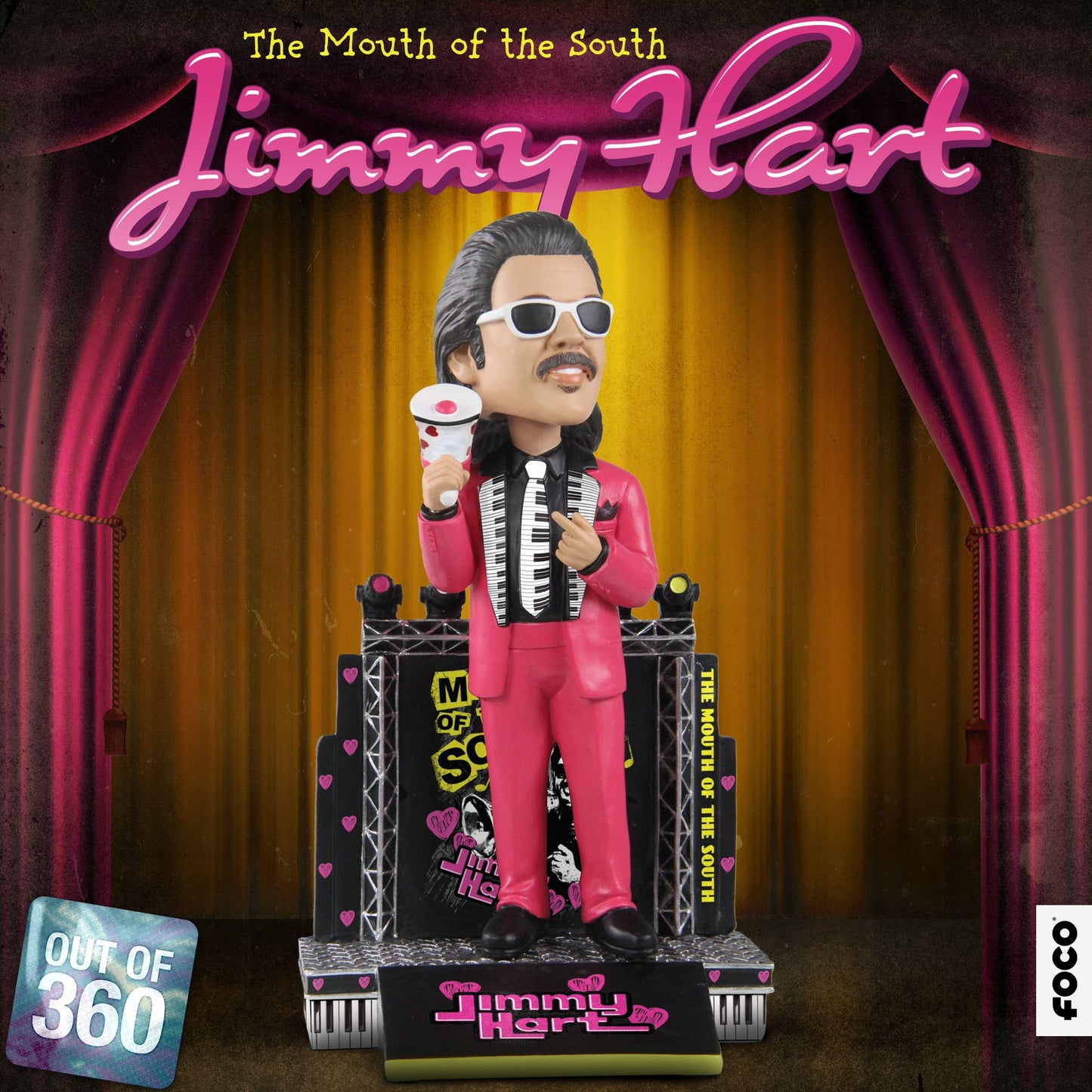 2023 WWE FOCO Bobbleheads Limited Edition "The Mouth of the South" Jimmy Hart