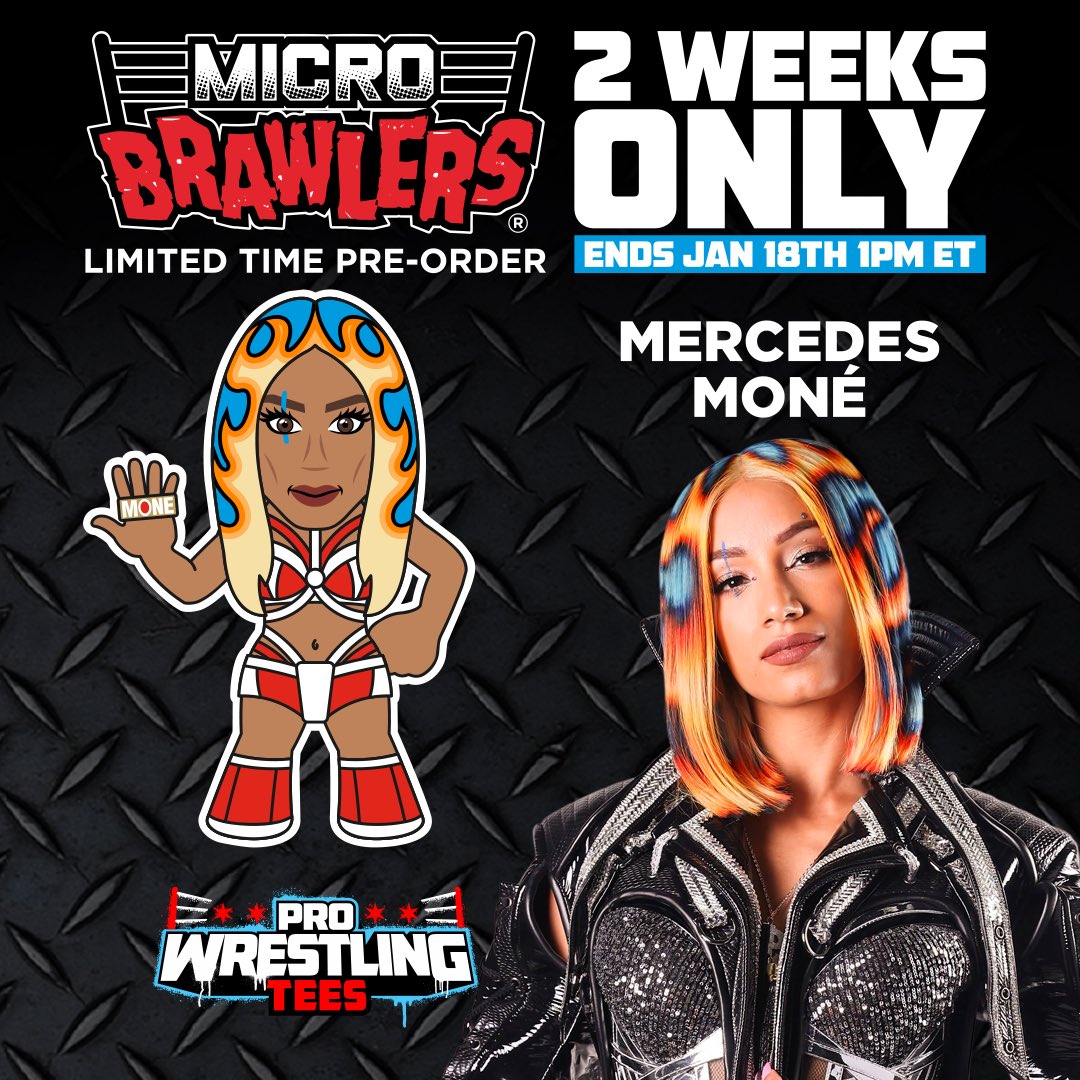 2023 Pro Wrestling Tees Limited Edition Micro Brawler Mercedes Moné