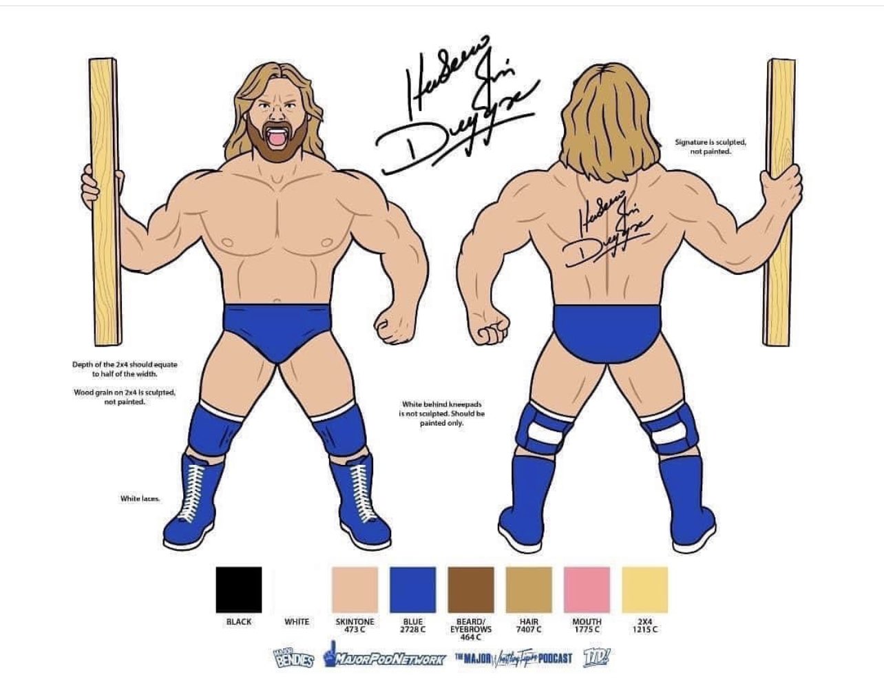 2023 Major Wrestling Figure Podcast Major Bendies Hacksaw Jim Duggan