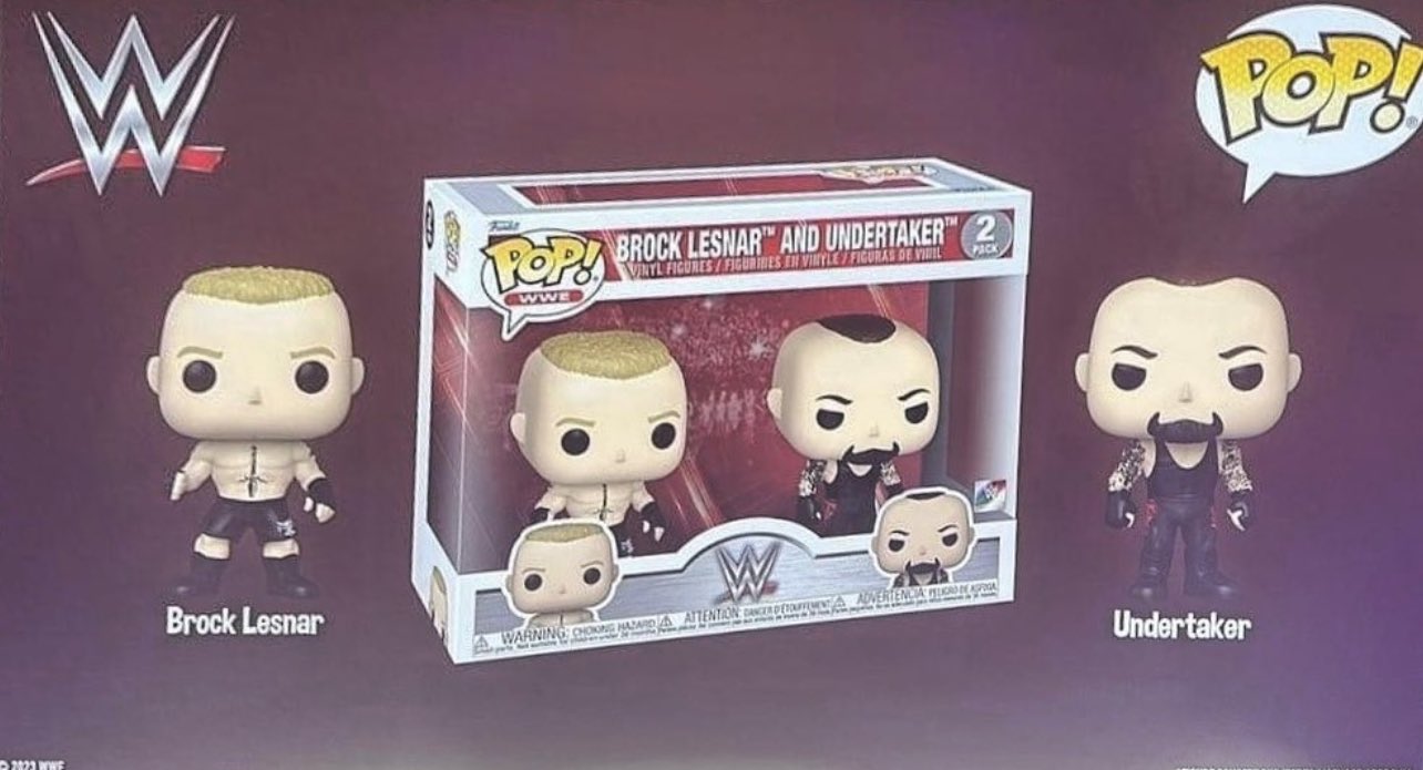 2023 WWE Funko POP! Vinyls 2-Pack: Brock Lesnar & Undertaker