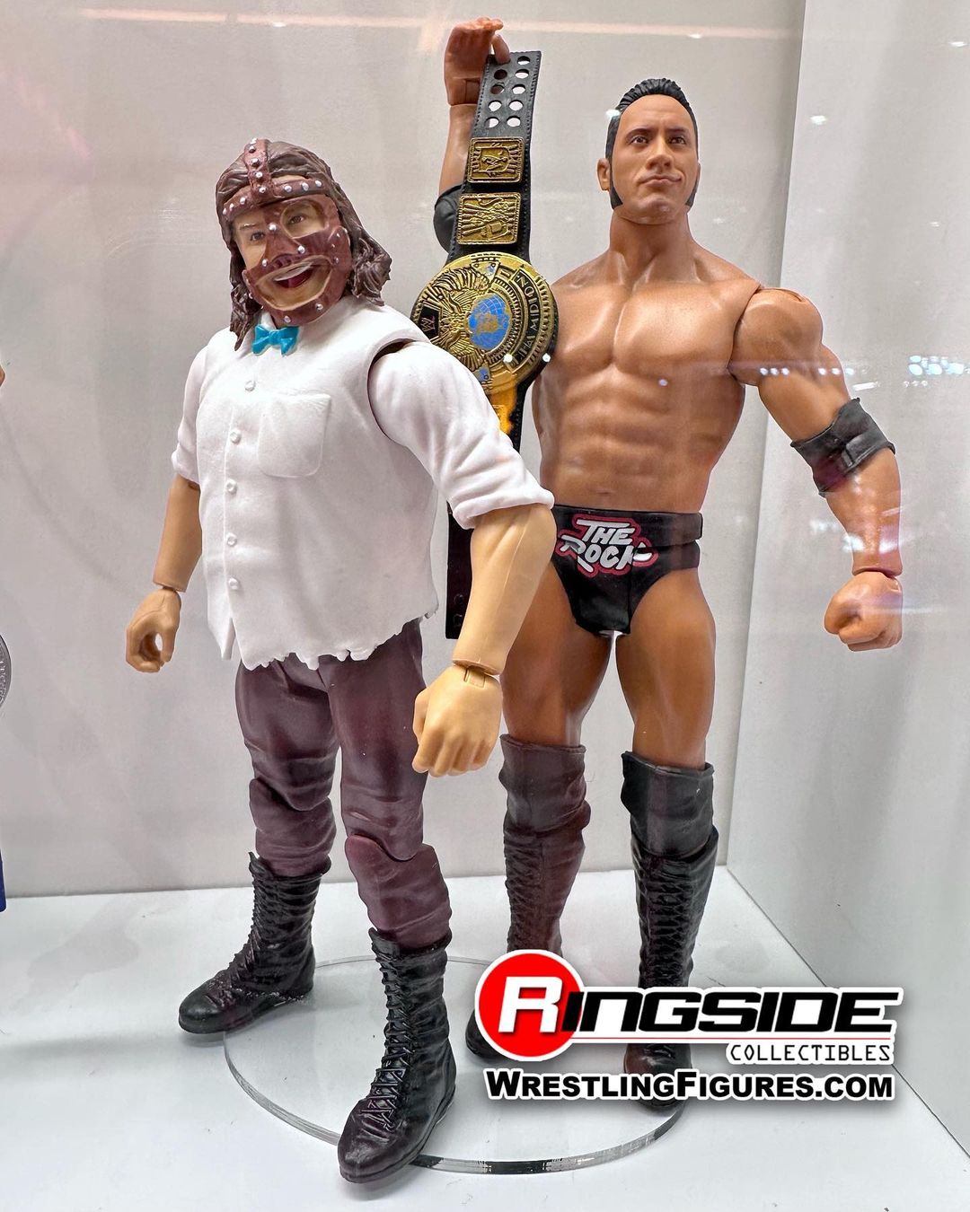 2023 WWE Mattel Basic Championship Showdown Series 14 Mankind & The Rock