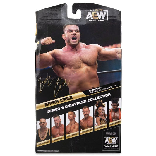 2022 AEW Jazwares Unrivaled Collection Series 9 #74 Brian Cage [With Cards]