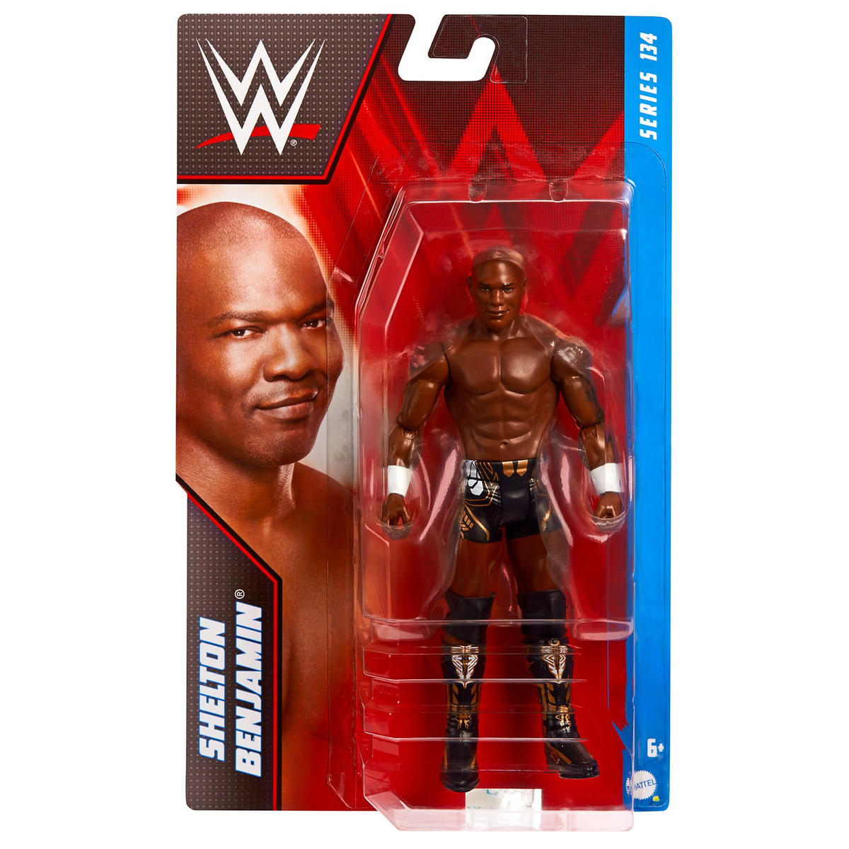 SHELTON BENJAMIN – WWE Basic Series 134 Action Figure – New Mattel, 7-inch Scale