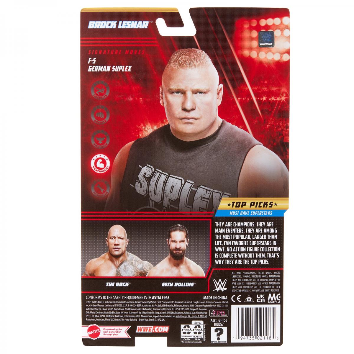2022 WWE Mattel Basic Top Picks Brock Lesnar