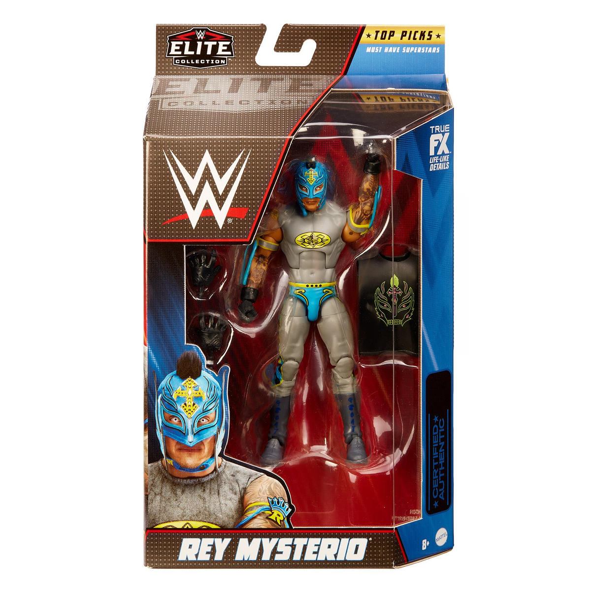 Mattel WWE Elite Collection 2022 Top Picks Rey Mysterio 6 Blue