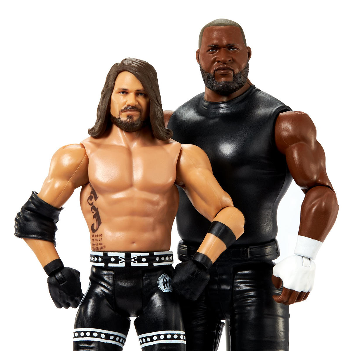 2022 WWE Mattel Basic Championship Showdown Series 10 Omos & AJ Styles