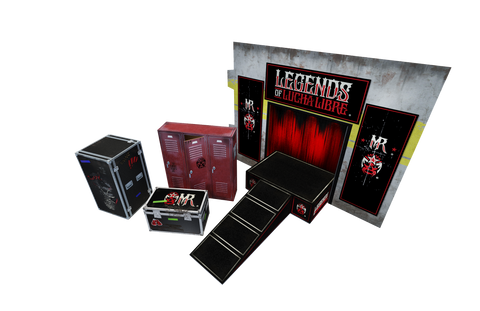 2019 Boss Fight Studio Legends of Lucha Libre Premium Collector Figures Extreme Sets Diorama