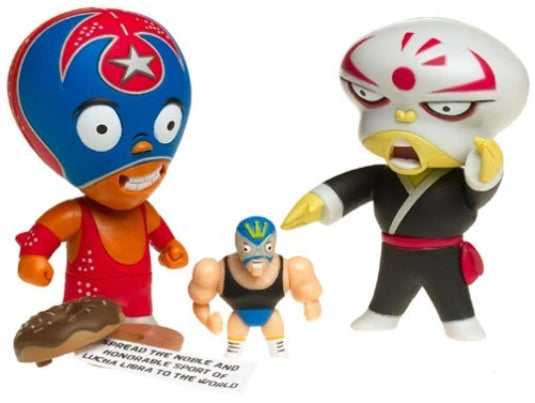 2003 Jakks Pacific Mucha Lucha Mix-A-Lot: Rikochet & Double Ninja Ninja