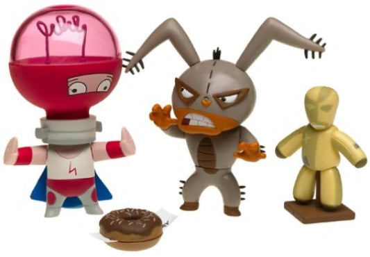 2003 Jakks Pacific Mucha Lucha Mix-A-Lot: Flea & Megawatt the Masher