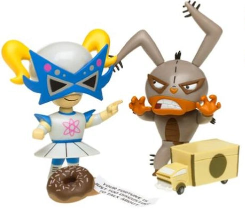 2003 Jakks Pacific Mucha Lucha Mix-A-Lot: Flea & Penny Plutonium