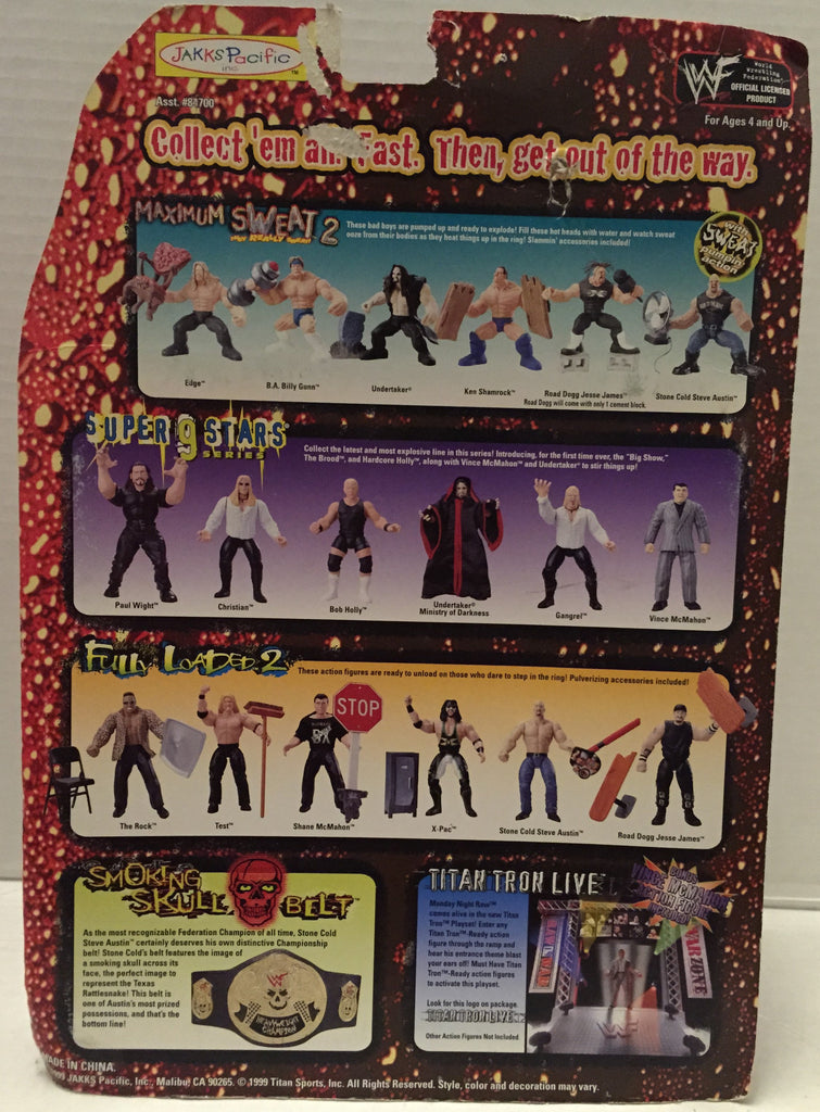 1999 WWF Jakks Pacific Maximum Sweat Series 2 B.A. Billy Gunn