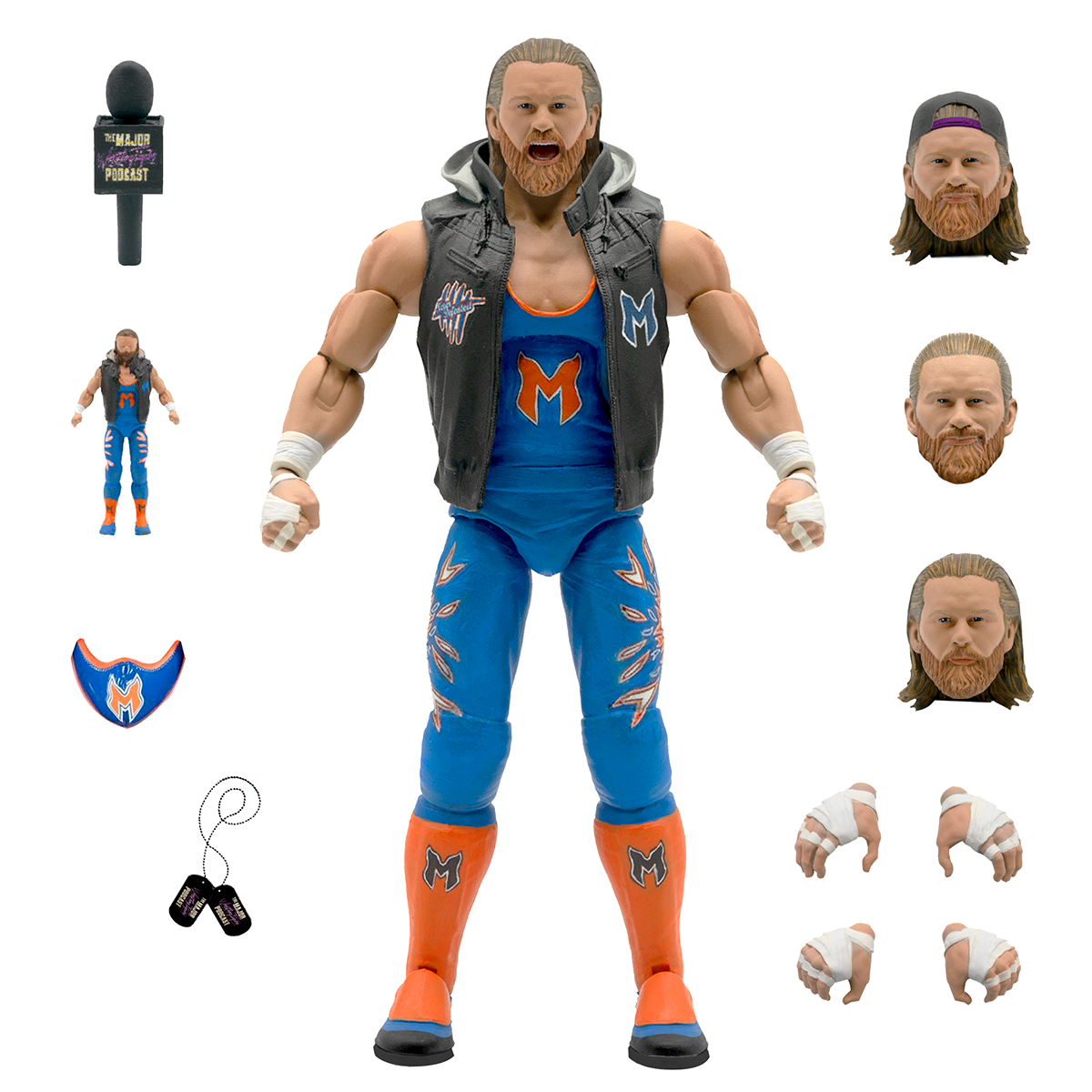 2021 Super7 Major Wrestling Figure Podcast Ultimates Series 1 Brian Myers