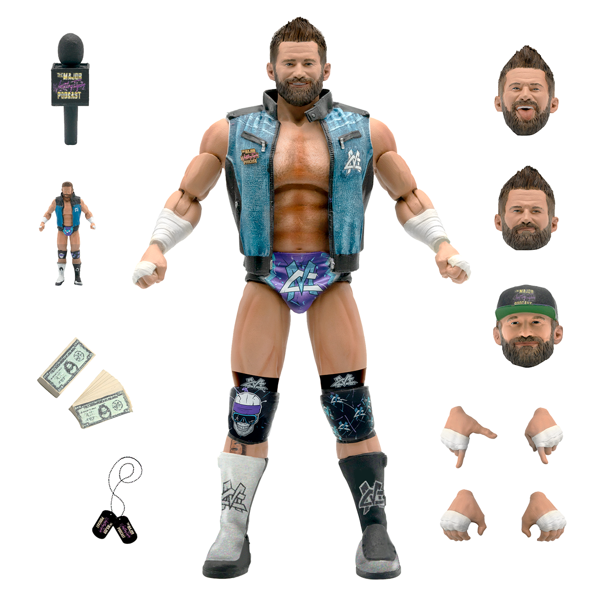 2021 Super7 Major Wrestling Figure Podcast Ultimates Series 1 Matt Cardona