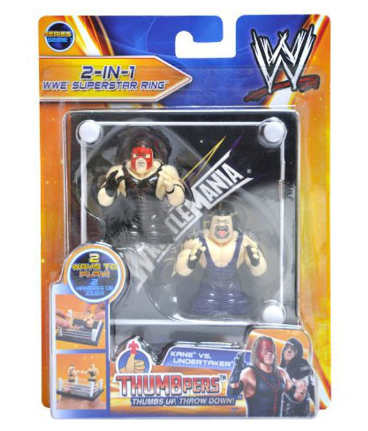 2013 WWE Wicked Cool Toys Thumbpers Series 1 WWE Superstar Ring: Kane vs. Undertaker