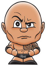 2016 Party Animal Toys WWE TeenyMates Series 2 The Rock