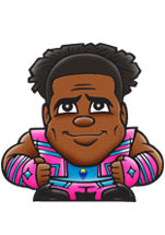 2016 Party Animal Toys WWE TeenyMates Series 2 Xavier Woods