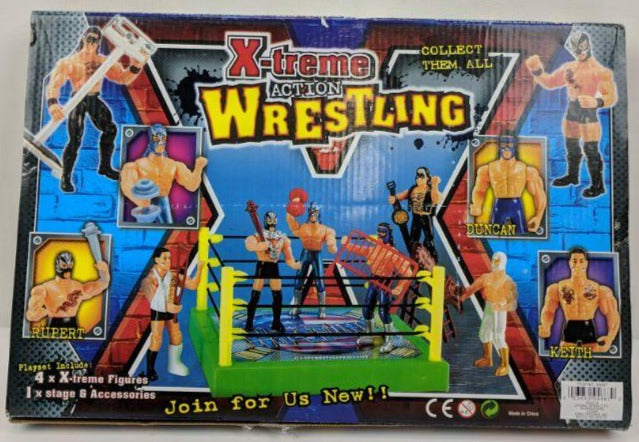 X-Treme Action Wrestling Bootleg/Knockoff Wrestling Figure Playset