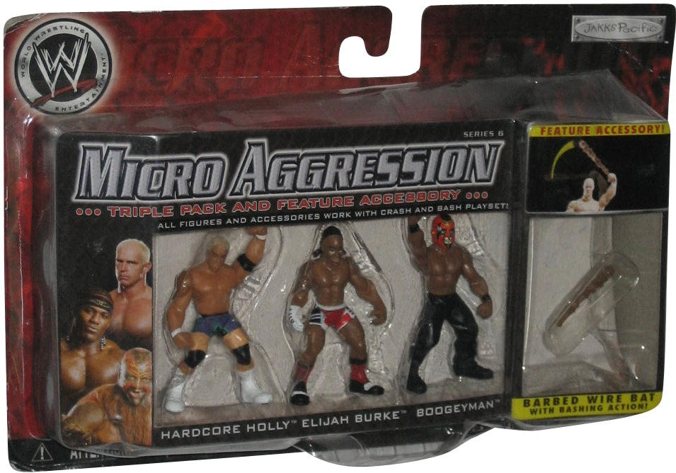 2007 WWE Jakks Pacific Micro Aggression Series 6 Hardcore Holly, Elijah Burke & Boogeyman