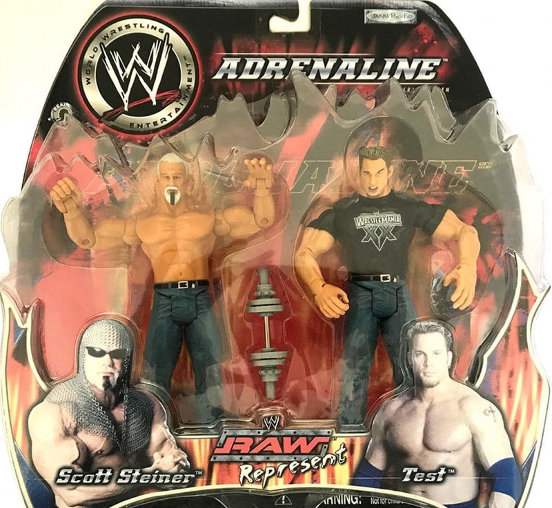 2004 WWE Jakks Pacific Adrenaline Series 7 Scott Steiner & Test