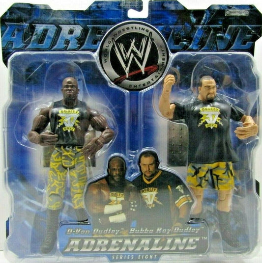 2004 WWE Jakks Pacific Adrenaline Series 8 D'Von Dudley & Bubba Ray Dudley