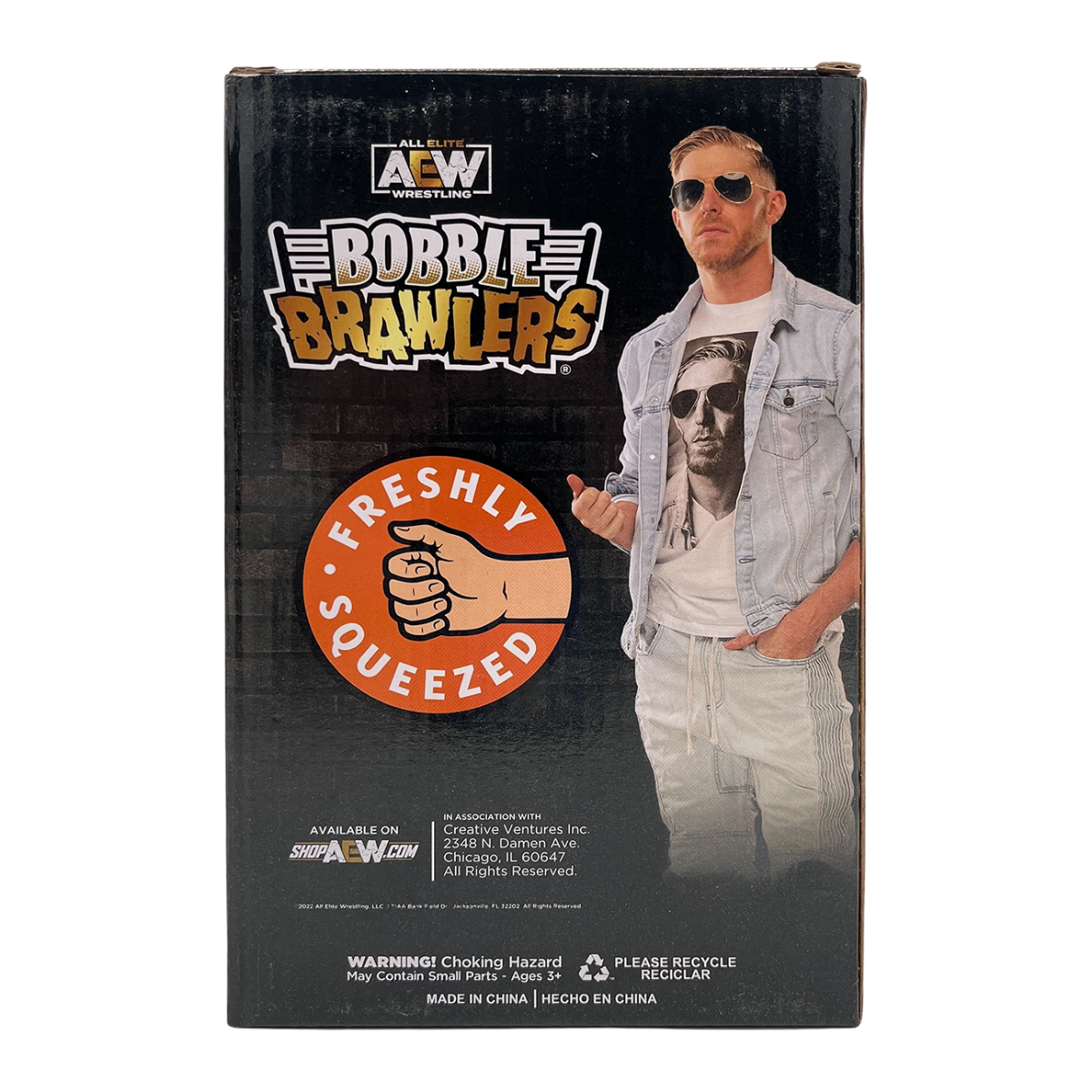 2022 AEW Pro Wrestling Tees Bobble Brawlers Orange Cassidy