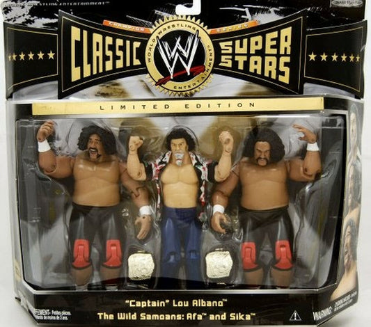 2006 WWE Jakks Pacific Classic Superstars 3-Packs Series 6 "Captain" Lou Albano & The Wild Samoans: Afa & Sika