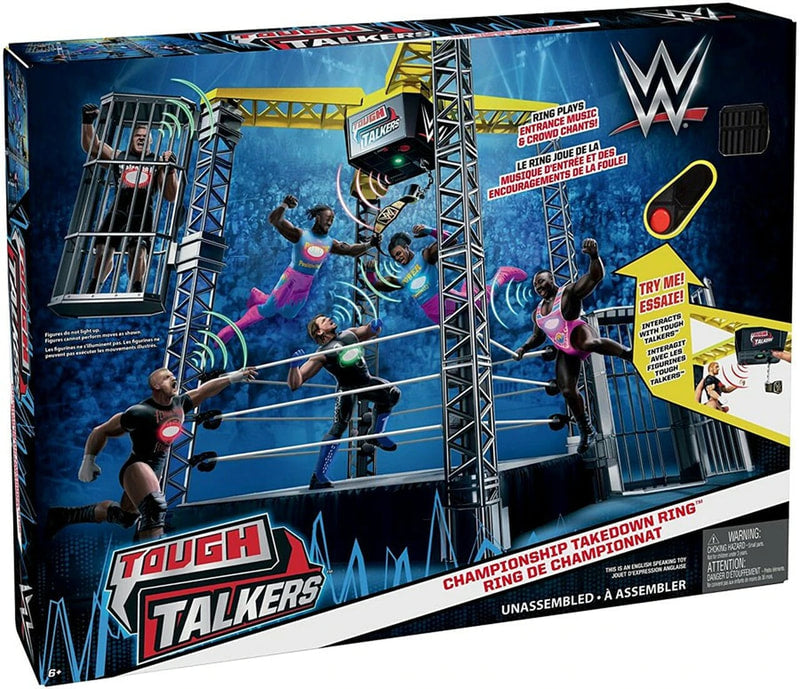 2018 WWE Mattel Tough Talkers Wrestling Rings & Playsets: Championship Takedown Ring