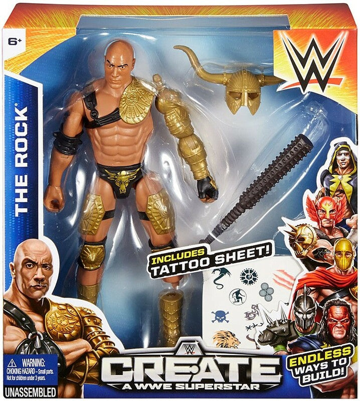 2015 WWE Mattel Create a WWE Superstar Series 1 The Rock