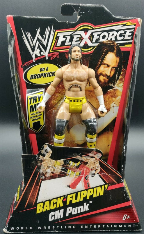 2010 WWE Mattel Flex Force Series 1 Back Flippin' CM Punk