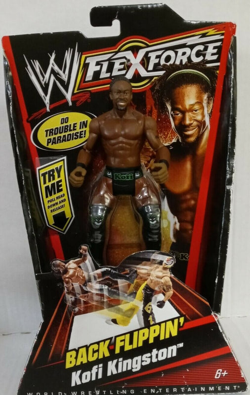 2010 WWE Mattel Flex Force Series 1 Back Flippin' Kofi Kingston