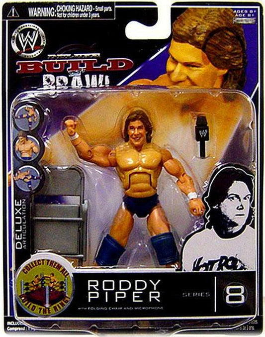 2008 WWE Jakks Pacific Deluxe Build 'N' Brawl Series 8 Rowdy Roddy Piper
