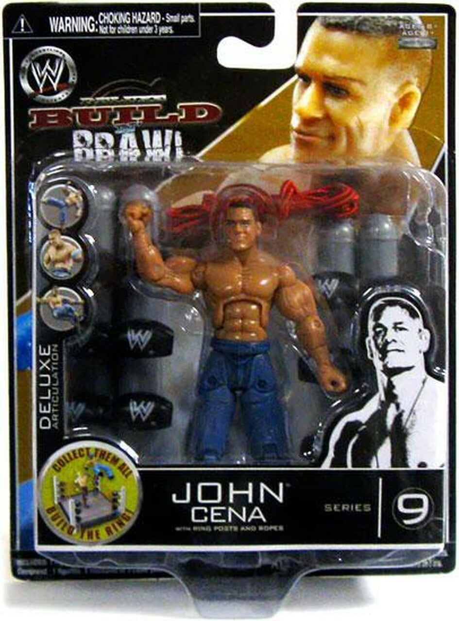 2008 WWE Jakks Pacific Deluxe Build 'N' Brawl Series 9 John Cena